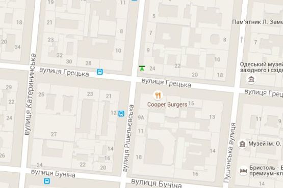 Схема рекламної площини за адресою Ришел'євська вул., 9 - Гречеська вул.