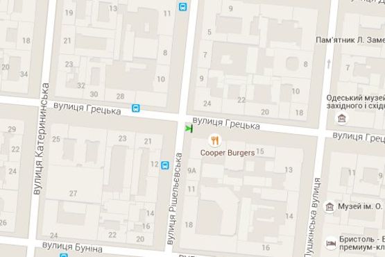 Схема рекламної площини за адресою Гречеська вул., 19 - Ришел'євська вул.