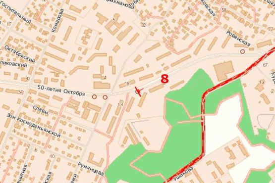 Схема рекламной плоскости по адресу Соборна вул. (Соборна вул.), 7