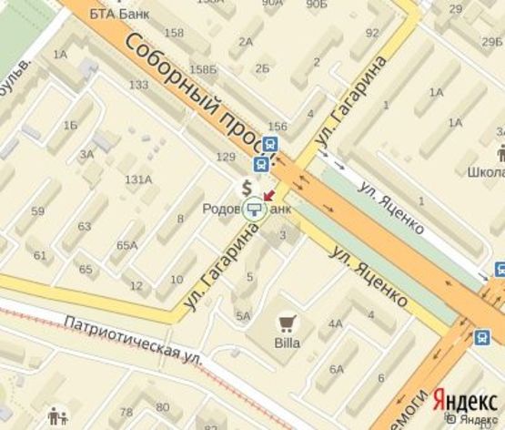 Схема рекламной плоскости по адресу Гагарина ул.,6 ЦЕНТРАЛЬНАЯ ЗОНА (напротив ТЦ "Гагарин")