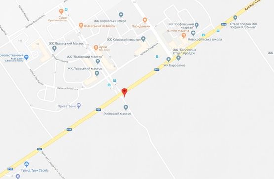 Схема рекламної площини за адресою Софіївська Борщагівка, ул.Соборная, напротив ЖК Львовский