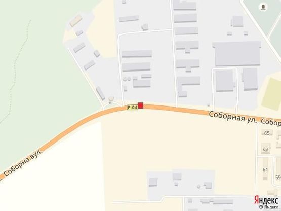 Схема рекламной плоскости по адресу Софіївська Борщагівка, ул.Соборная, перед старой АЗС Софиевская