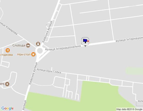 Схема рекламной плоскости по адресу м. Умань, вул. Інтернаціональна, навпроти будинку 29