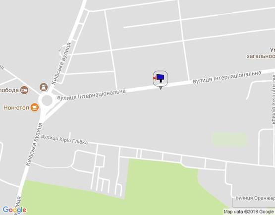 Схема рекламной плоскости по адресу м. Умань, вул. Інтернаціональна, навпроти будинку 41