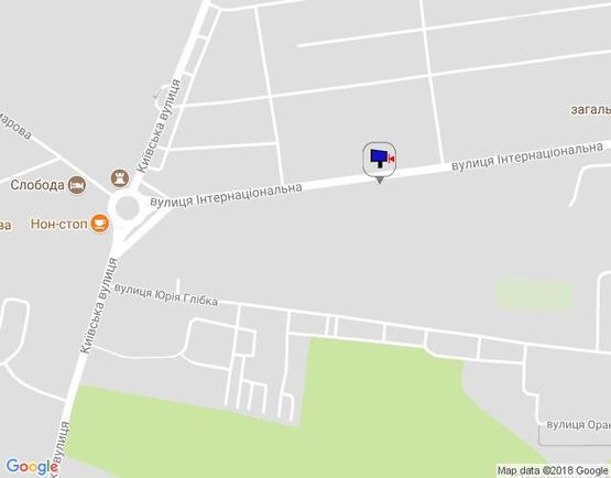 Схема рекламной плоскости по адресу м. Умань, вул. Інтернаціональна, навпроти будинку 41