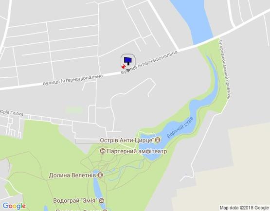 Схема рекламной плоскости по адресу м. Умань, вул. Інтернаціональна, навпроти будинку 81