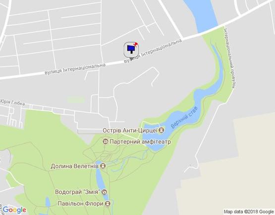 Схема рекламной плоскости по адресу м. Умань, вул. Інтернаціональна, навпроти будинку 81