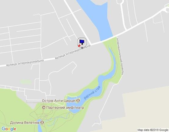 Схема рекламной плоскости по адресу м. Умань, вул. Інтернаціональна, навпроти будинку 103