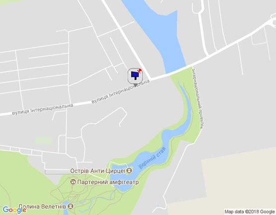 Схема рекламной плоскости по адресу м. Умань, вул. Інтернаціональна, навпроти будинку 103