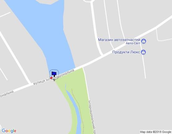 Схема рекламной плоскости по адресу м. Умань, вул. Інтернаціональна