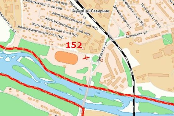 Схема рекламной плоскости по адресу Галицький Шлях вул. - Хотинська вул.