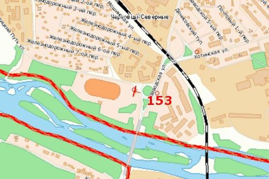 Схема рекламной плоскости по адресу Галицький Шлях вул. - Хотинська вул.