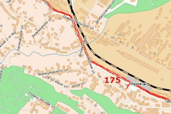 Схема рекламной плоскости по адресу Гагаріна вул., (З/Д вокзал)