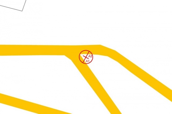 Схема рекламної площини за адресою Бориспольская  трасса, №6 ( из  Аэропорта, справа)