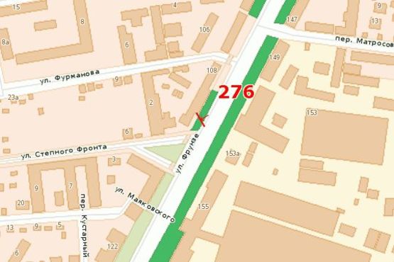 Схема рекламной плоскости по адресу Європейська вул. - Степового Фронту вул.