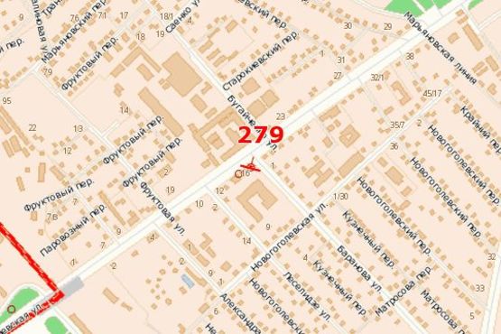 Схема рекламной плоскости по адресу Київське шосе - Сергія Параджанова вул. (Баранова вул.)