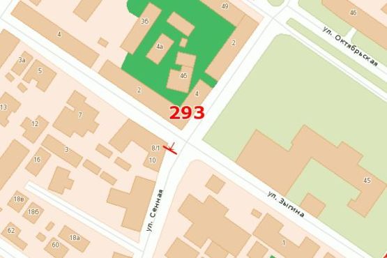 Схема рекламной плоскости по адресу Сінна вул. - Зигiна вул., (готель Київ)