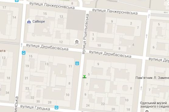 Схема рекламної площини за адресою Ришел'євська вул., 5