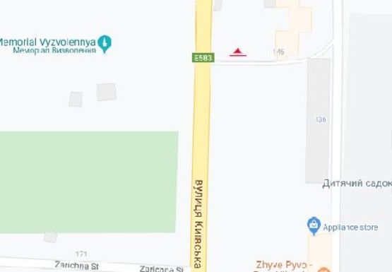 Схема рекламной плоскости по адресу Киевская ул., 146