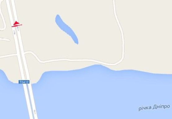 Схема рекламной плоскости по адресу Левобережная ул., мост через Днепр