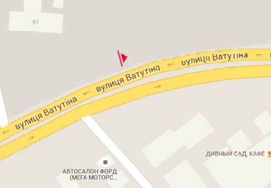 Схема рекламной плоскости по адресу Независимости пр., 61