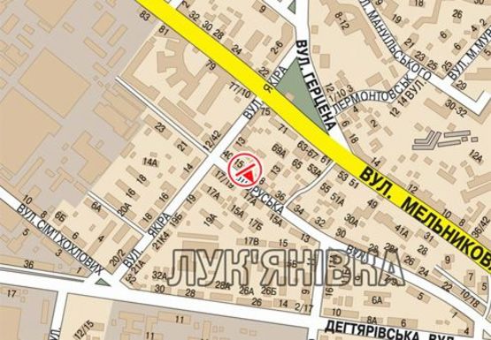 Схема рекламної площини за адресою Белорусская ул., 38