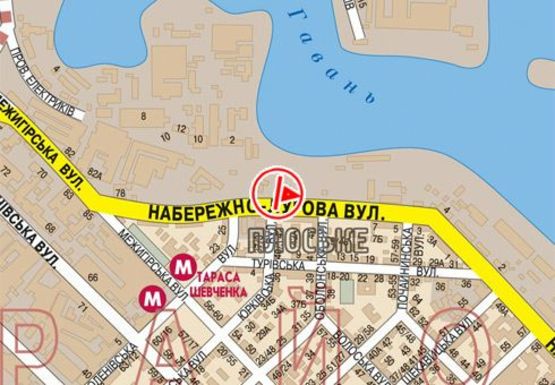 Схема рекламной плоскости по адресу Набережно-Луговая ул., 6