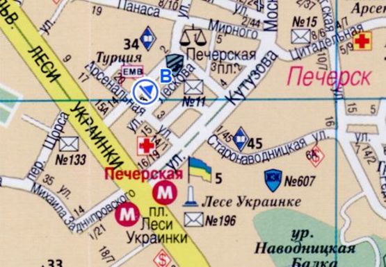 Схема рекламной плоскости по адресу Немировича-Данченко ул., 4 (напротив) (BackLit)