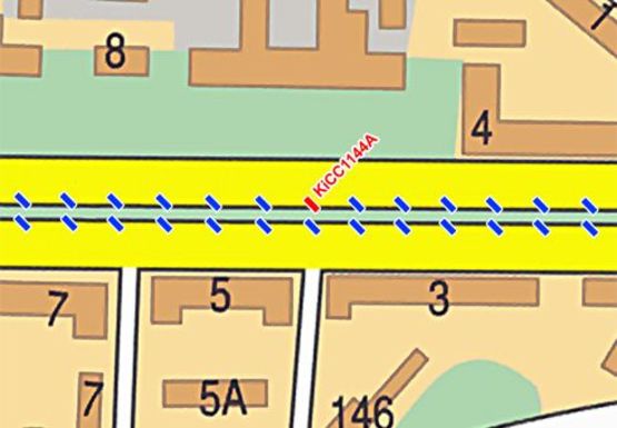 Схема рекламной плоскости по адресу Победы пр.