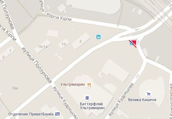 Схема рекламной плоскости по адресу Липковского ул., 1 (бывш. Урицкого ул.)