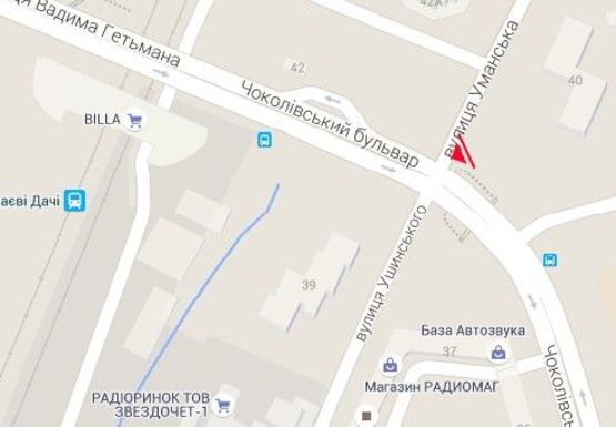 Схема рекламной плоскости по адресу Чоколовский б-р, Караваевы Дачи