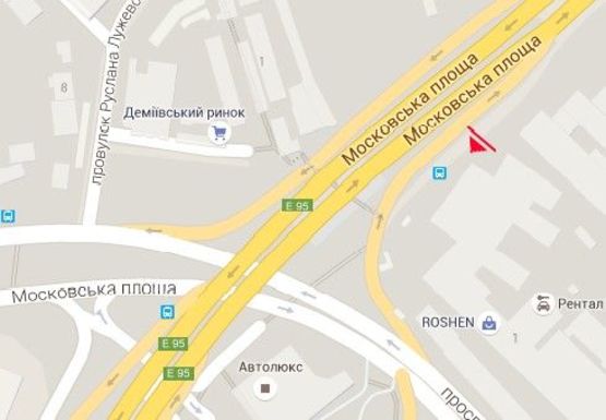 Схема рекламной плоскости по адресу Науки пр. - Демеевская пл.  (бывш. Московская пл.) (ROSHEN)