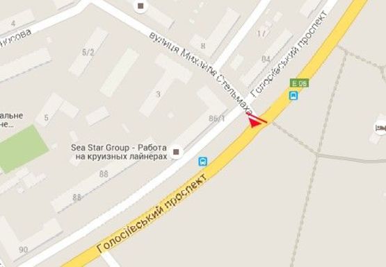 Схема рекламной плоскости по адресу Голосеевский пр. (40-летия Октября пр.), 84