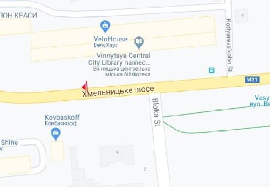 Схема рекламной плоскости по адресу Хмельницкое шосе, 4