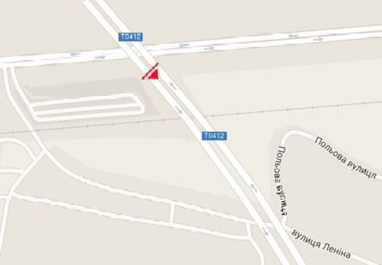 Схема рекламной плоскости по адресу Левобережная ул., мост через Днепр