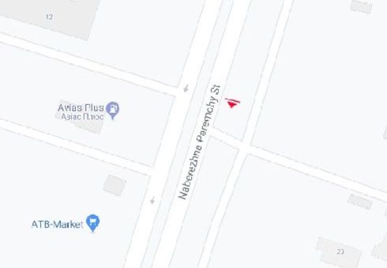 Схема рекламної площини за адресою Набережная Победы - ресторан Камелот