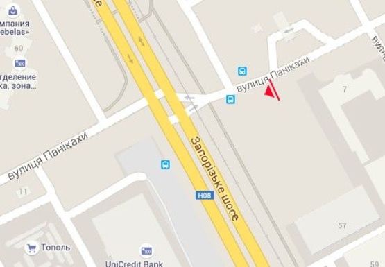 Схема рекламной плоскости по адресу Паникахи ул., 7