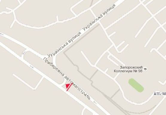 Схема рекламной плоскости по адресу Набережная магистраль - Украинская  ул. 2