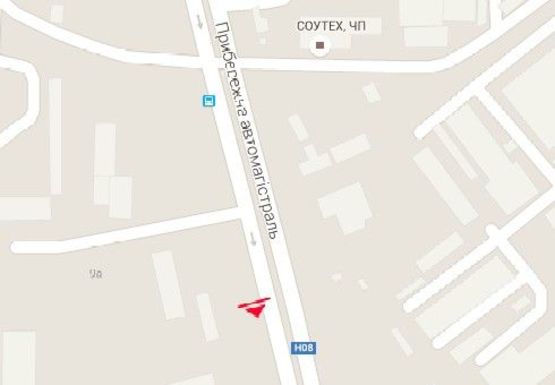 Схема рекламної площини за адресою Набережная магистраль - Привокзальная ул.