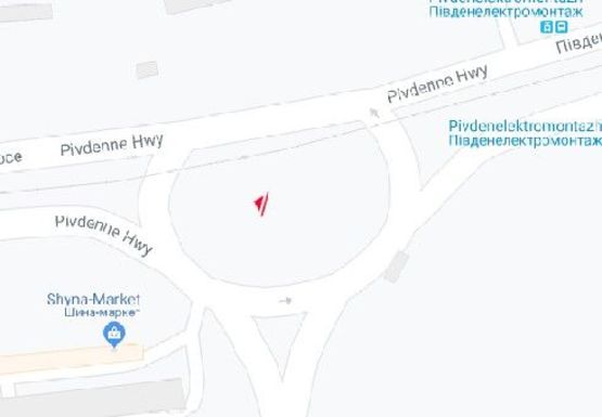 Схема рекламной плоскости по адресу Южное шоссе - Седова ул.