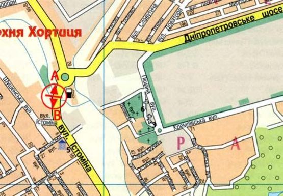 Схема рекламной плоскости по адресу Истомина ул. (район АЗС)