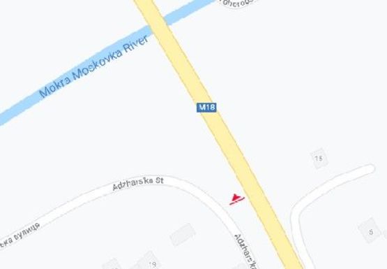 Схема рекламной плоскости по адресу Трасса Харьков - Симферополь - Аджаровская ул.