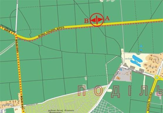 Схема рекламной плоскости по адресу Большая Кольцевая Дорога (оп. 38)