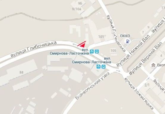 Схема рекламной плоскости по адресу Глубочицкая ул. - Нижний Вал ул.