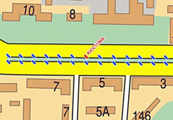 Схема рекламної площини за адресою Победы пр.