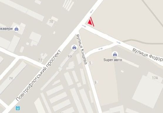 Схема рекламной плоскости по адресу Воздухофлотский пр. - Эрнста ул.