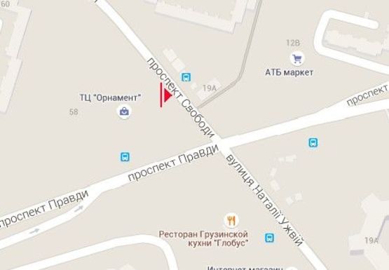 Схема рекламной плоскости по адресу Правды пр. - Свободы пр.