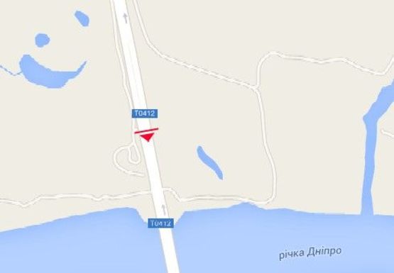 Схема рекламной плоскости по адресу Набережная ул., мост через Днепр