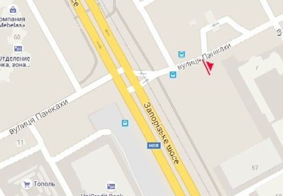 Схема рекламной плоскости по адресу Паникахи ул., 7