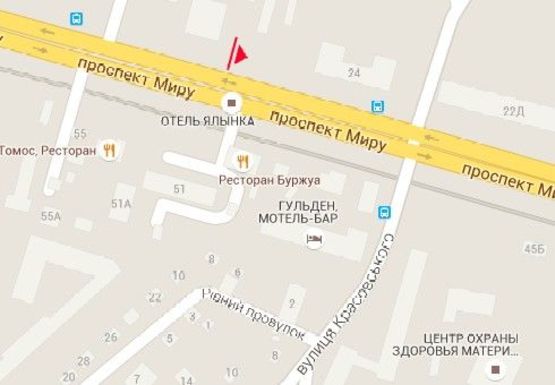 Схема рекламной плоскости по адресу Мира пр., 24